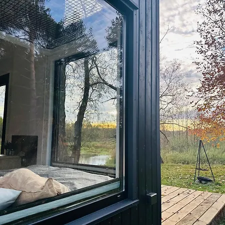 Heaven Reset & Spa & Sauny & Masaze - Adults-Only - Premium Glamping Z Jacuzzi Caloroczny Przy Rzece Chalet Korczew