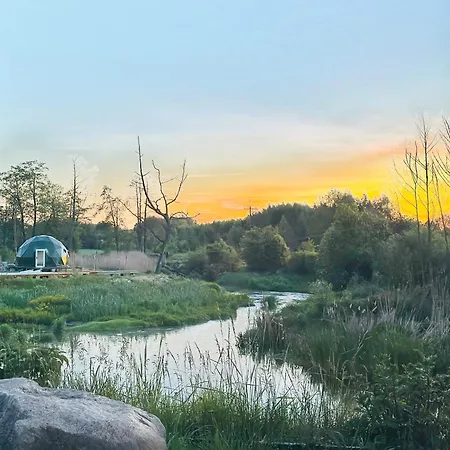 Heaven Reset Luksusowy Glamping Jacuzzi W Naturze Blisko Warszawy (adults Only) شاليه Korczew